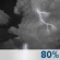 Tonight: Chance Showers And Thunderstorms then Showers And Thunderstorms